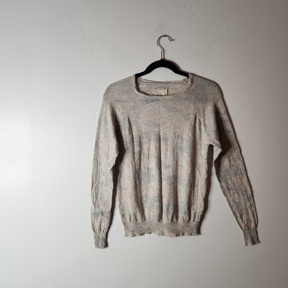 Zadig & Voltaire Crisp Cameo Print Cashmere Sweater Size Small - Picture 1 of 6